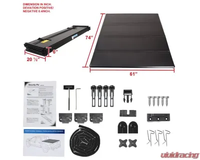 Spec-D 6' Long Bed Hard Quad-Fold Tonneau Cover Chevrolet | GMC | Isuzu Standard/Extended Cab 2004-2012 - TC4H-COL04-6-SP