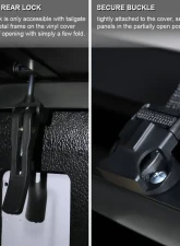 Spec-D 6.5' Bed Hard Quad-Fold Tonneau Cover Dodge | RAM | Mitsubishi 2005-2011                                     - TC4H-DAK05-65-SP - Image 3