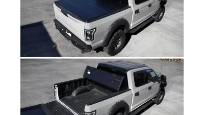 Spec-D 6.5' Bed Hard Quad-Fold Tonneau Cover Dodge | Ram | Mitsubishi 2005-2011                                     - TC4H-DAK05-65-SP - Image 7