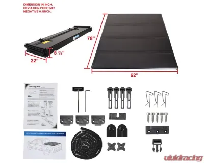 Spec-D 6.5' Bed Hard Quad-Fold Tonneau Cover Dodge | RAM | Mitsubishi 2005-2011 - TC4H-DAK05-65-SP