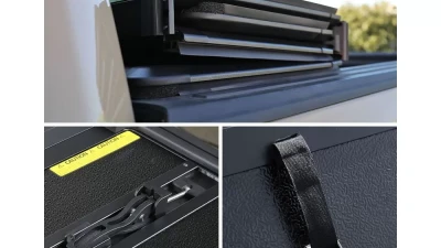 Spec-D 6.5' Bed Hard Quad-Fold Tonneau Cover Dodge | Ram | Mitsubishi 2005-2011                                     - TC4H-DAK05-65-SP - Image 10