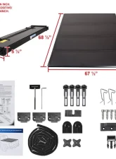 Spec-D 6'6" Standard Bed Hard Quad-Fold Tonneau Cover Ford F-150 2004-2014                                     - TC4H-F15004-65-SP - Image 8