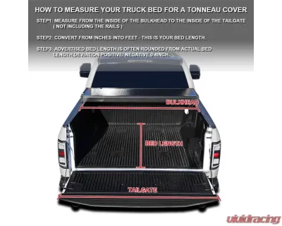 Spec-D 6'6" Standard Bed Hard Quad-Fold Tonneau Cover Ford F-150 2015-2021 - TC4H-F15015-65-SP