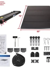 Spec-D 6' Short Bed Hard Quad-Fold Tonneau Cover Toyota Pickup 1989-2004                                     - TC4H-PIK89-6-SP - Image 10