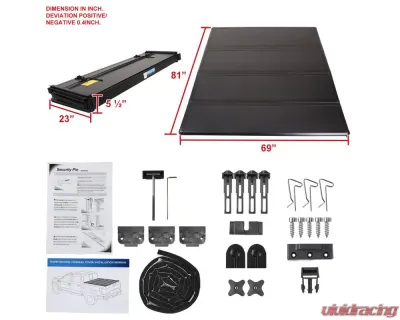 Spec-D 6'6" Standard Bed Hard Quad-Fold Tonneau Cover Chevrolet | GMC 1999-2007 - TC4H-SIV99-65-SP
