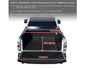 Spec-D 6' Standard Bed Hard Quad-Fold Tonneau Cover Toyota Tacoma Access/Double/Regular Cab 2005-2015
