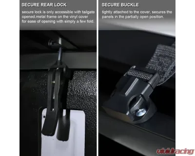 Spec-D 6' Standard Bed Hard Quad-Fold Tonneau Cover Toyota Tacoma 2005-2015 - TC4H-TAC05-6-SP