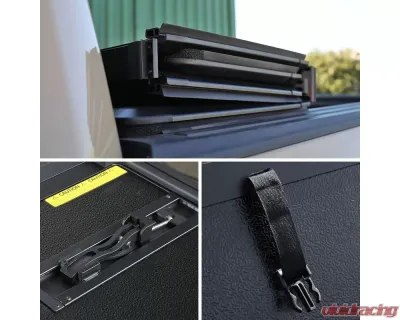 Spec-D 6' Standard Bed Hard Quad-Fold Tonneau Cover Toyota Tacoma 2005-2015 - TC4H-TAC05-6-SP