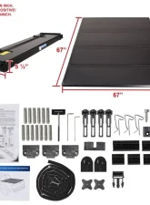 Spec-D 5'6" Bed Hard Quad-Fold Tonneau Cover Nissan Titan 2016-2021                                     - TC4H-TIT16-55-SP - Image 10