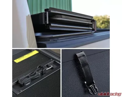 Spec-D 5'6" Bed Hard Quad-Fold Tonneau Cover Nissan Titan 2016-2021 - TC4H-TIT16-55-SP
