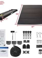 Spec-D 6'6" Standard Bed Hard Quad-Fold Tonneau Cover Toyota Tundra 2007-2021                                     - TC4H-TUN07-65-SP - Image 8