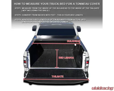 Spec-D 6.5' Short Bed Hard Quad-Fold Tonneau Cover Toyota Tundra 2014-2019 - TC4H-TUN14-65-SP