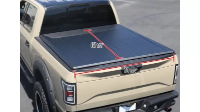 Spec-D 66" Short Bed Roll Up Vinyl Tonneau Cover Ford F-150 2004-2014                                     - TCR-F15004-55-MP - Image 2