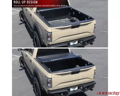 Spec-D 66" Short Bed Roll Up Vinyl Tonneau Cover Ford F-150 2004-2014 - TCR-F15004-55-MP