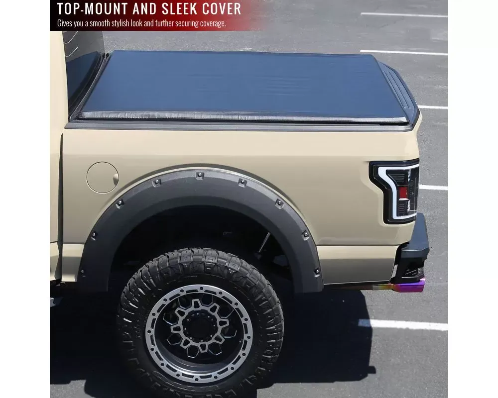 Spec-D 60" Short Bed Roll Up Vinyl Tonneau Cover Nissan Frontier Crew Cab 2005-2016 - TCR-FRO05-5-MP