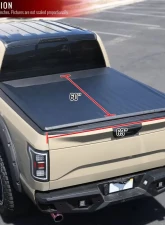 Spec-D 60" Short Bed Roll Up Vinyl Tonneau Cover Nissan Frontier Crew Cab 2005-2016                                     - TCR-FRO05-5-MP - Image 2