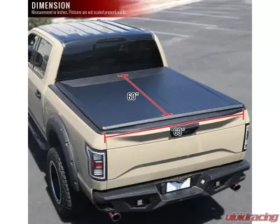 Spec-D 60" Short Bed Roll Up Vinyl Tonneau Cover Nissan Frontier Crew Cab 2005-2016 - TCR-FRO05-5-MP
