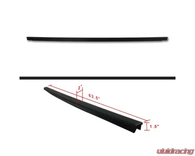 Spec-D Black Textured ABS OE style Tailgate Cap Cover Ford F-150 | Lincoln 2004-2008 - TGP-F15005-BK-FS