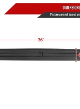 Spec-D Black Textured ABS Tailgate Cap Cover Ford F-150 2015-2020                                     - TGP-F15015-BK-KX - Image 2