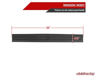 Spec-D Black Textured ABS Tailgate Cap Cover Ford F-150 2015-2020 - TGP-F15015-BK-KX