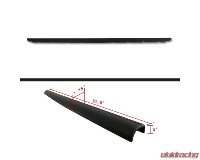Spec-D Black Textured ABS OE Style Tailgate Cap Cover Ford F-Series 1999-2007 - TGP-F25099-BK-FS