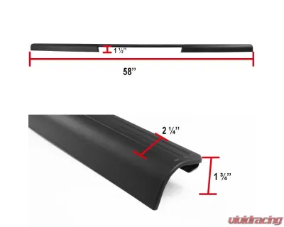 Spec-D Black Textured ABS OE Style Tailgate Cap Cover Nissan Frontier 2005-2012 - TGP-FRO05-BK-FS