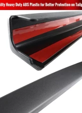 Spec-D Black Textured ABS Tailgate Cap Protector Cover Hummer H2 2005-2009                                     - TGP-H206-BK-FS - Image 3