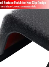 Spec-D Black Textured ABS Tailgate Cap Protector Cover Hummer H2 2005-2009                                     - TGP-H206-BK-FS - Image 4