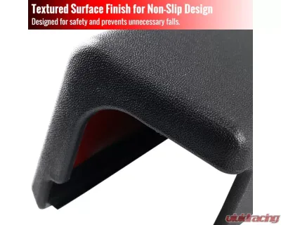 Spec-D Black Textured ABS Tailgate Cap Protector Cover Hummer H2 2005-2009 - TGP-H206-BK-FS