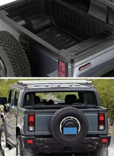 Spec-D Black Textured ABS Tailgate Cap Protector Cover Hummer H2 2005-2009                                     - TGP-H206-BK-FS - Image 10