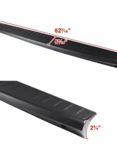 Spec-D Black Textured ABS Tailgate Cap Cover Dodge RAM 2006-2009                                     - TGP-RAM06-BK-FS - Image 2