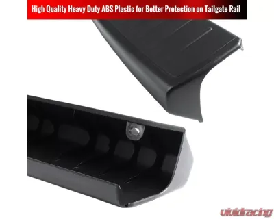 Spec-D Black Textured ABS Tailgate Cap Cover Dodge RAM 2006-2009 - TGP-RAM06-BK-FS