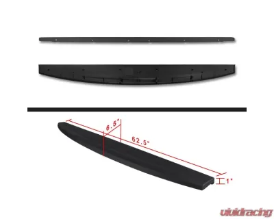 Spec-D Black Textured ABS OE Style Tailgate Cap Cover Dodge RAM 2009-2019 - TGP-RAM09-BK-FS