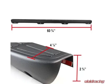 Spec-D Black Textured ABS OE Style Tailgate Cap Protector Cover Chevrolet | GMC Fleetside Base SL 1999-2007 - TGP-SIV99SL-BK-FS