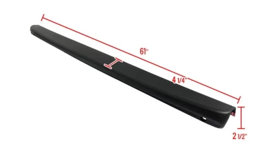 Spec-D Black Textured ABS Tailgate Cap Cover Chevrolet Silverado | GMC Sierra 1999-2007                                     - TGP-SIV99SLT-BK-FS - Image 2