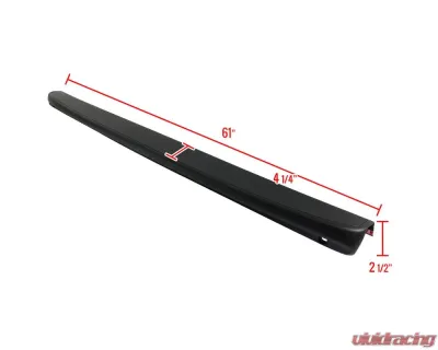 Spec-D Black Textured ABS OE Style Tailgate Cap Protector Cover Chevrolet | GMC Fleetside SLT 1999-2007 - TGP-SIV99SLT-BK-FS