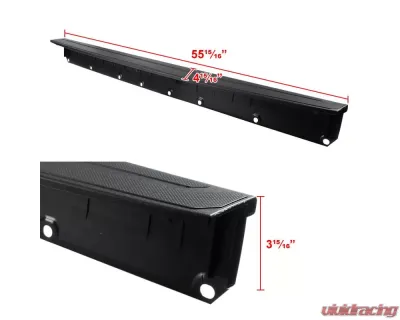 Spec-D Black Textured ABS Tailgate Cap Protector Cover Toyota Tacoma 2016-2019 - TGP-TAC16-BK-FS