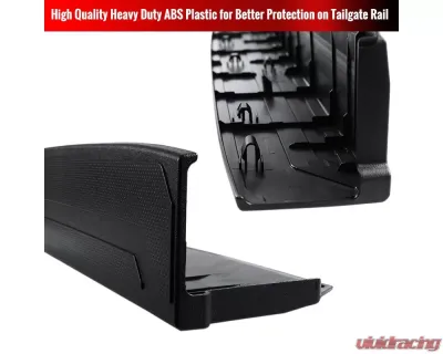 Spec-D Black Textured ABS Tailgate Cap Protector Cover Toyota Tacoma 2016-2019 - TGP-TAC16-BK-FS