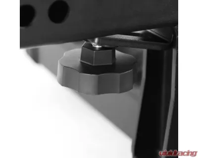 Spec-D Universal Black Aluminum Hitch Mounted 6" Drop Rear Bumper Step & Protector For 2" Hitch Receiver - TOW-HR1101BK-WB