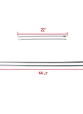 Spec-D Stainless Steel 4pc Side Door Trim Set Chevrolet Tahoe 2007-2009                                     - TSM-TAH07SS - Image 2