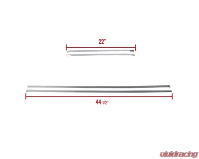 Spec-D Stainless Steel 4pc Side Door Trim Set Chevrolet Tahoe 2007-2009 - TSM-TAH07SS