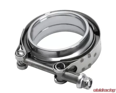 Spec-D Universal 2.5" Mild Steel V-Band Clamp Assembly - VBF-MS250