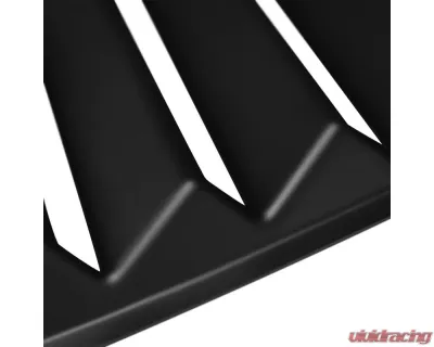 Spec-D Matte Black Polypropylene Window Louvers Dodge Challenger 2008-2020 - WLUQ-CHA08ABK-AK