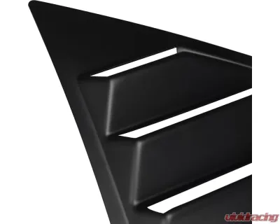 Spec-D Matte Black Polypropylene Window Louvers Dodge Challenger 2008-2020 - WLUQ-CHA08ABK-AK