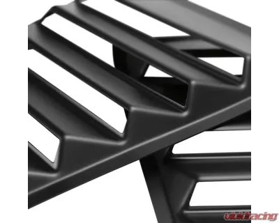 Spec-D Matte Black Polypropylene Window Louvers Dodge Challenger 2008-2020 - WLUQ-CHA08ABK-AK