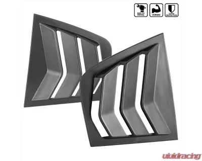 Spec-D Matte Black Window Louvers Dodge Charger 2011-2021 - WLUQ-CHG11BK-PQ