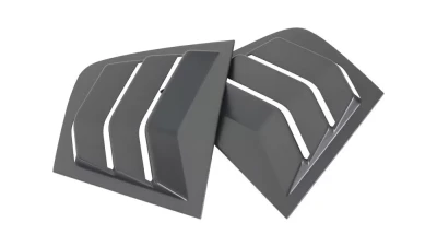 Spec-D Matte Black Window Louvers Dodge Charger 2011-2021                                     - WLUQ-CHG11BK-PQ - Image 7