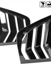 Spec-D Glossy Black ABS Window Louvers Dodge Charger 2011-2021                                     - WLUQ-CHG11GB-PQ - Image 10