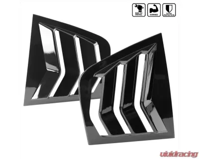 Spec-D Glossy Black ABS Window Louvers Dodge Charger 2011-2021 - WLUQ-CHG11GB-PQ