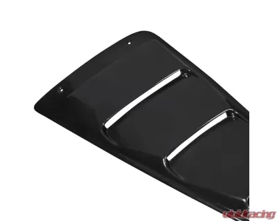 Spec-D Matte Black Textured ABS Quarter Window Louvers Ford Mustang 2005-2014 - WLUQ-MST05A